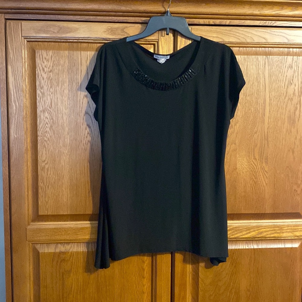 Bleeker and McDougal black blouse. Excellent condition.